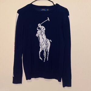 Polo by Ralph Lauren Men's Blue Crewneck Sweater